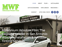Tablet Screenshot of millenniumwindowfilms.com